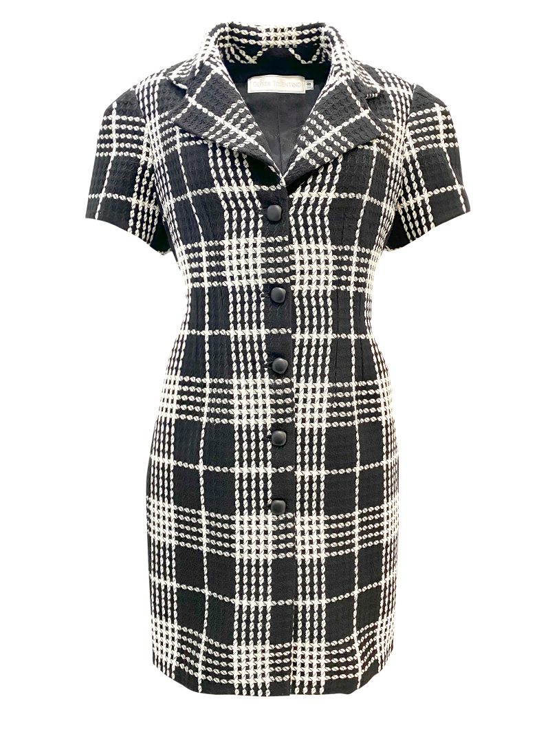 OLIVER TOLENTINO Black Casual Dress