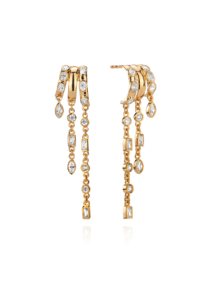 Aaria London Gold Vermeil Kalani Illusion Earrings