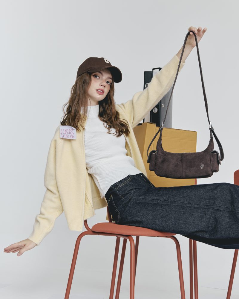 PATH T CHA Harper Hobo - Suede Wood - Image 3