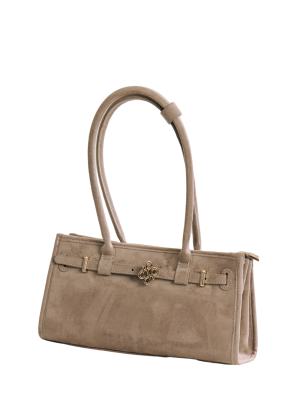 PATH T CHA Boston Belt Tote - Suede Pecan