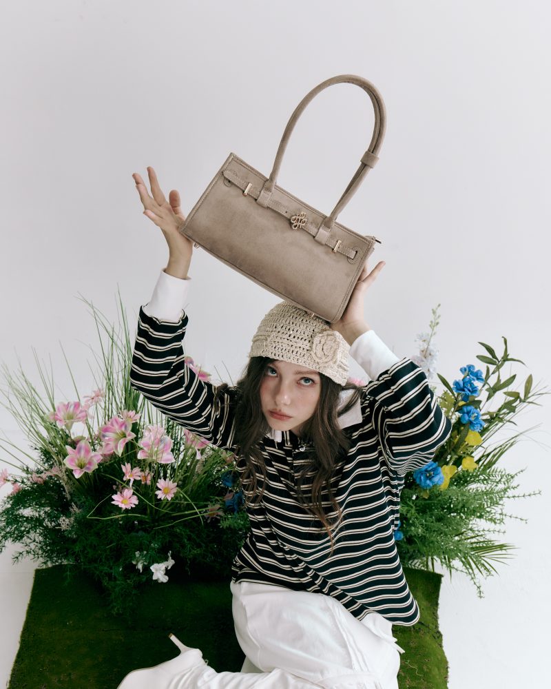 PATH T CHA Boston Belt Tote - Suede Pecan - Image 2