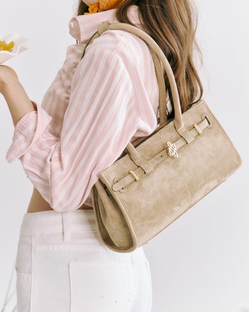 PATH T CHA Boston Belt Tote - Suede Linen - Image 5