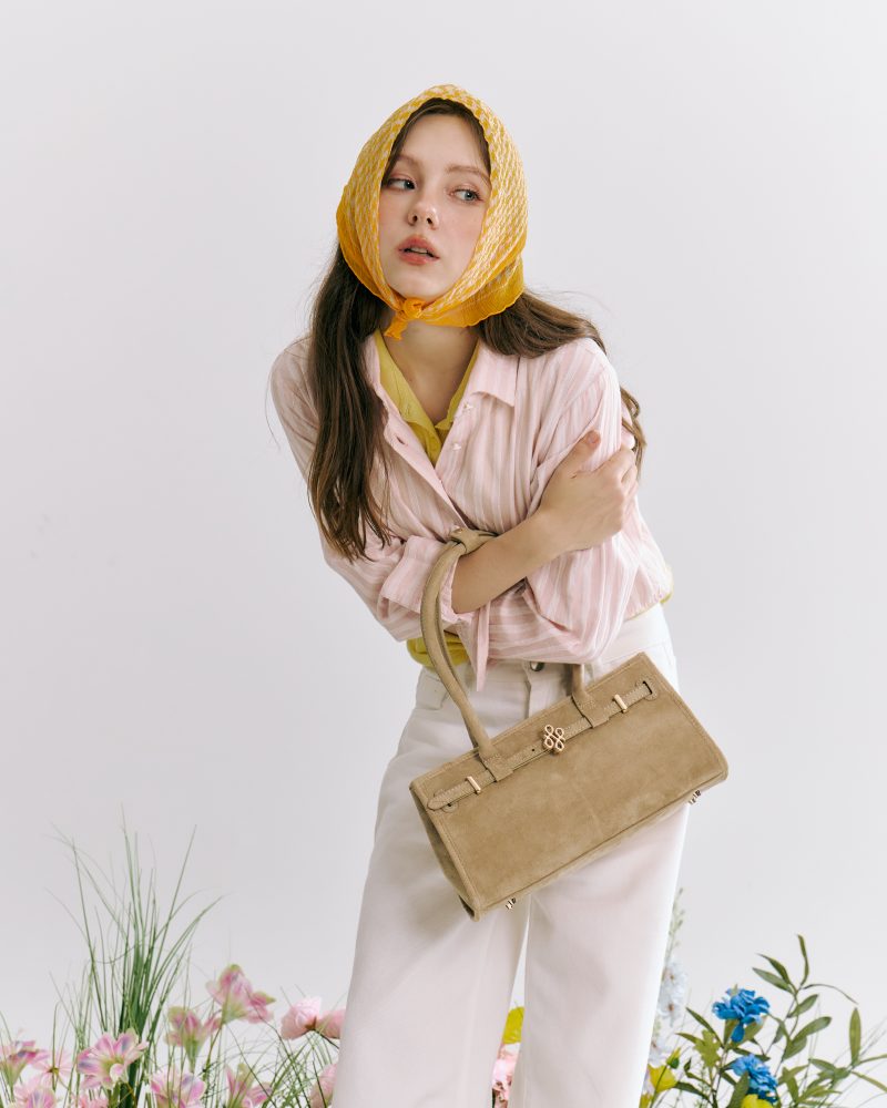 PATH T CHA Boston Belt Tote - Suede Linen - Image 2