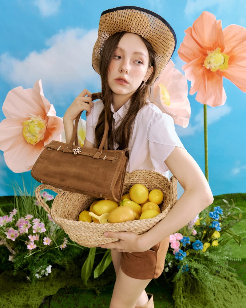 PATH T CHA Boston Belt Tote - Suede Tan - Image 3