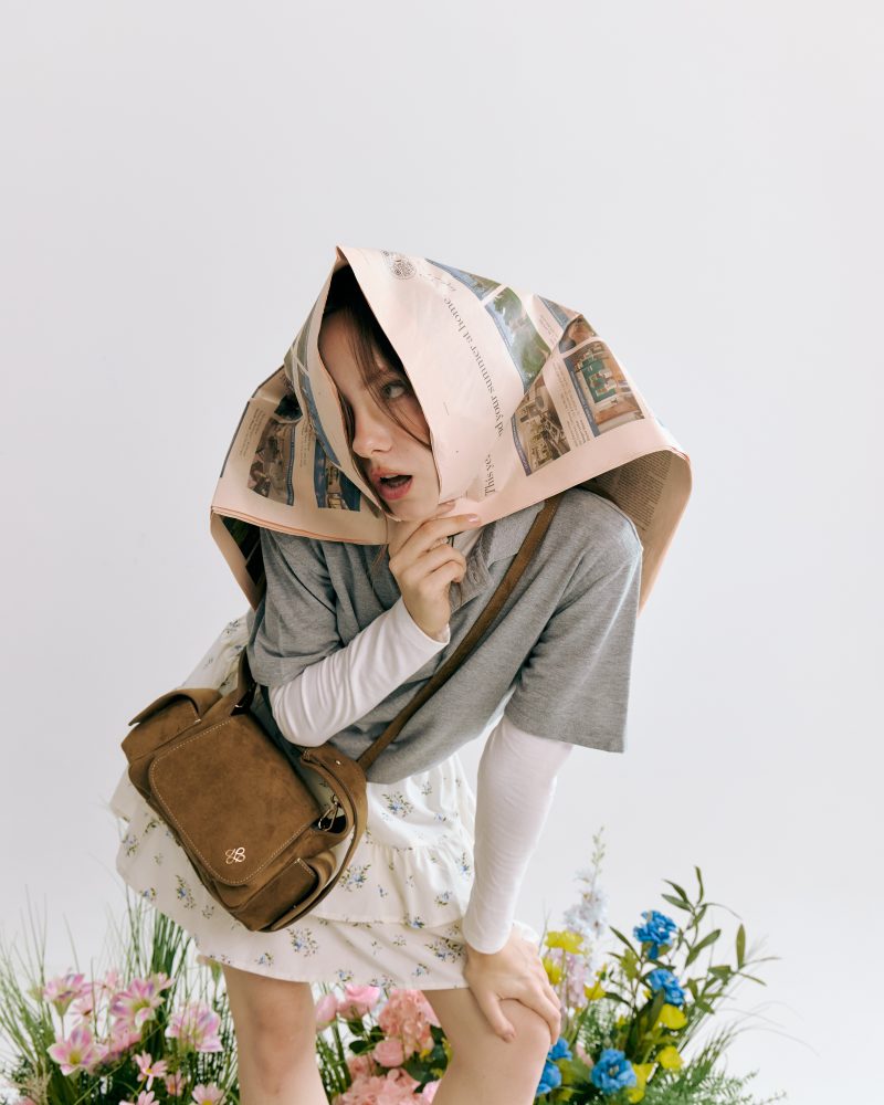PATH T CHA Rocco Shoulder & Cross Body Bag - Suede Autumn Brown - Image 3