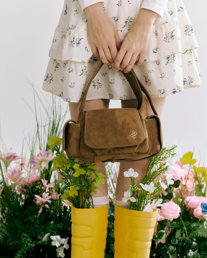 PATH T CHA Rocco Shoulder & Cross Body Bag - Suede Autumn Brown - Image 8