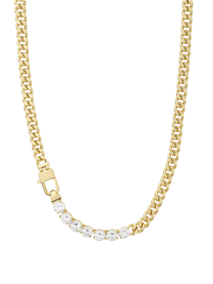 House Of 29 X Melinda Maria Julian Loves Diamonds Necklace 18"