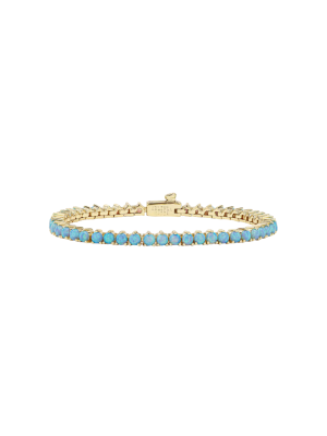 House Of 29 X Melinda Maria Not Your Basic Blue Opal Bracelet 6.5"