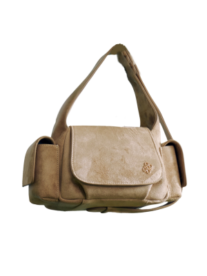 PATH T CHA Rocco Shoulder & Cross Body Bag - Suede Linen