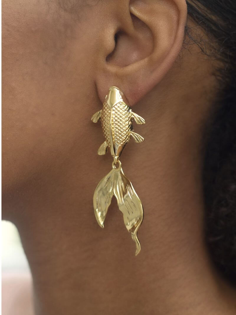 Kybele Studio Koi Fish Statement Earrings - Image 2
