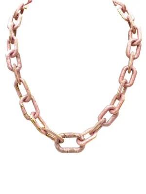 House Of 29 X Royal Nomad Elizabeth Chain Link Necklace Metallic Blush