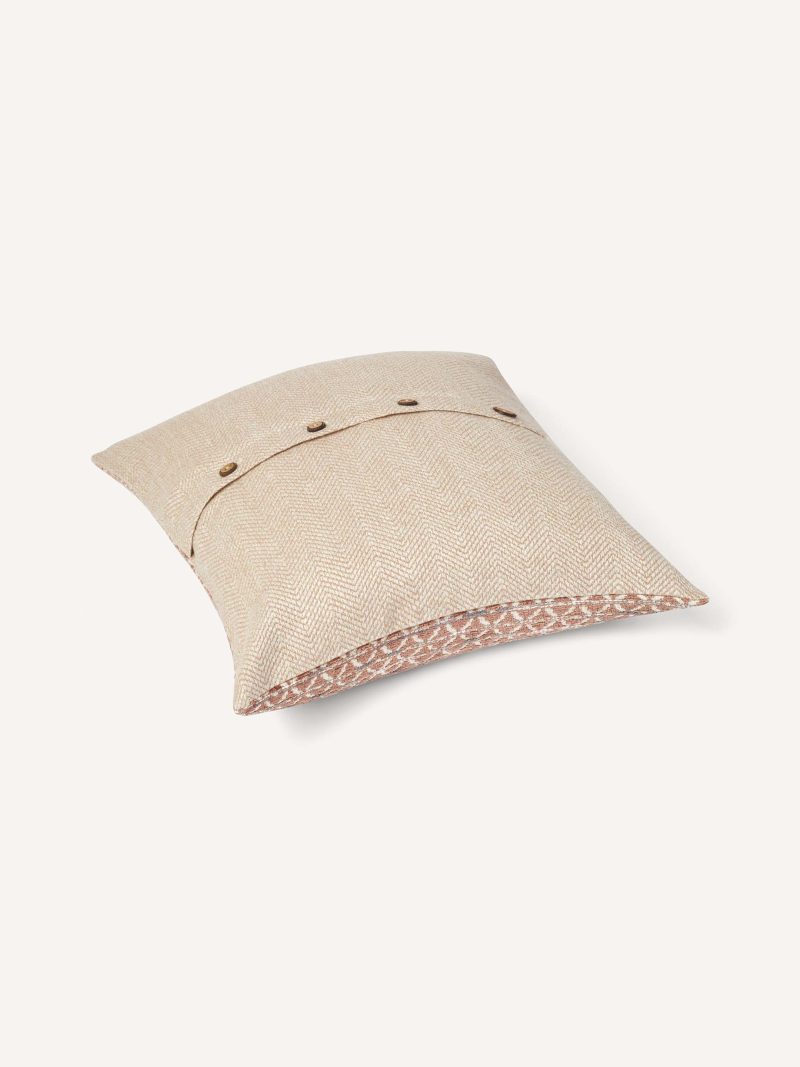 JORO Jacquard Cushion Cover - Terracotta - Image 2