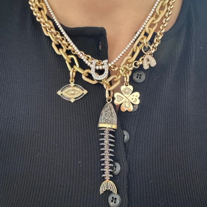 House Of 29 X Royal Nomad Elizabeth Link Necklace Metallic Champagne - Image 2