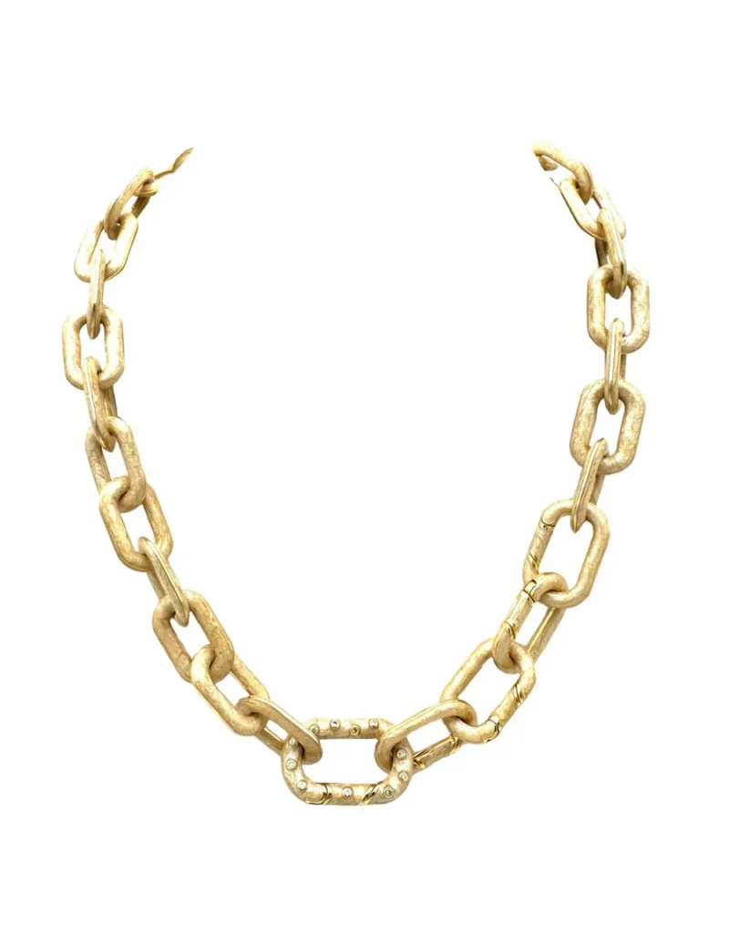 House Of 29 X Royal Nomad Elizabeth Link Necklace Metallic Champagne
