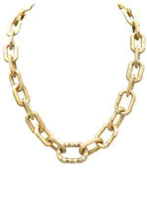 House Of 29 X Royal Nomad Elizabeth Link Necklace Metallic Champagne
