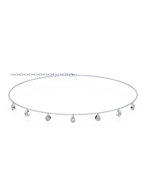 SETTE Jewelry Sterling Silver Aura Pear Necklace