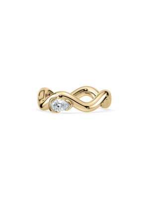 SETTE Jewelry Coquette Pear Lab Diamond Pinky Ring