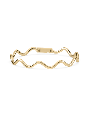 SETTE Jewelry Coquette 14K Yellow Wave Bracelet