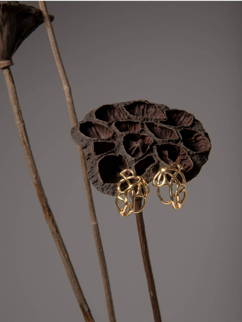 Binadi Studio Yellow Gold Earrings - Image 2