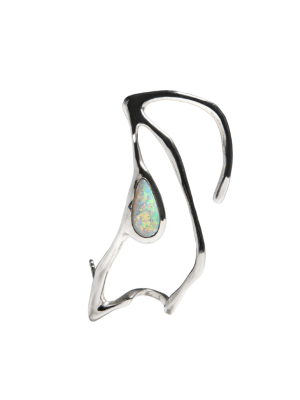 Binadi Studio Silver Opal Ear Cuff