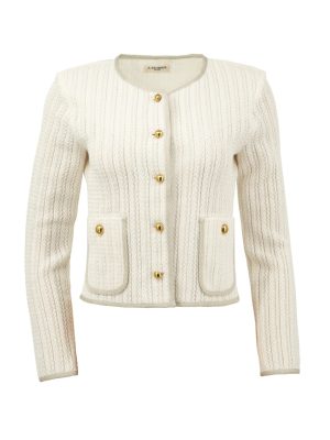 A.SHIMUS Ivory Lace Knit Cardigan
