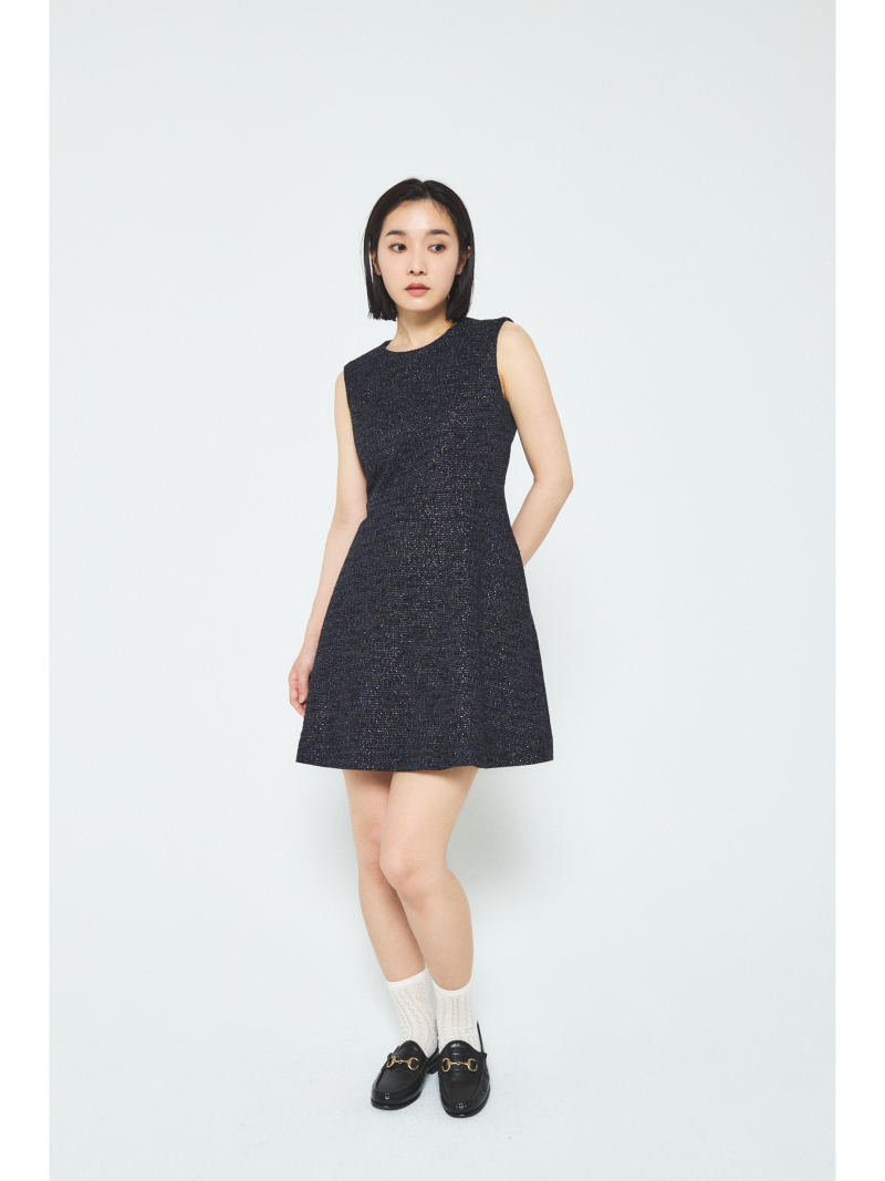 A.SHIMUS NAVY SLEEVELESS DRESS - Image 2
