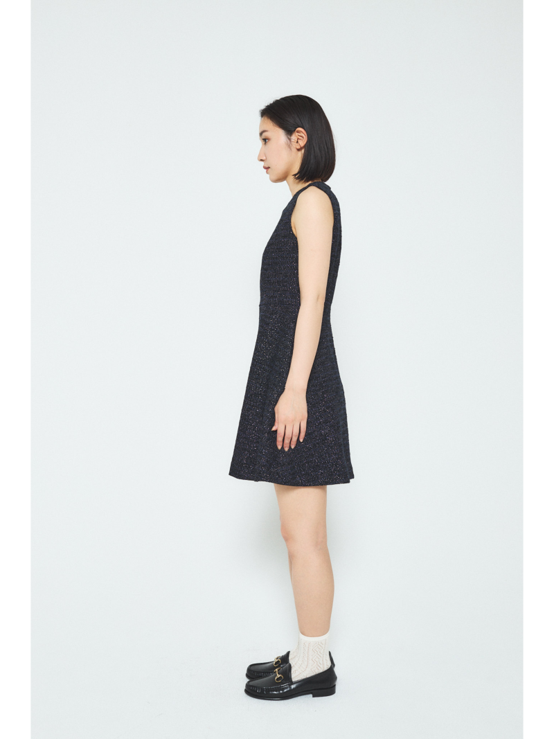 A.SHIMUS NAVY SLEEVELESS DRESS - Image 3