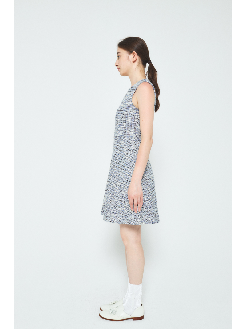 A.SHIMUS Blue Sleeveless Dress - Image 4