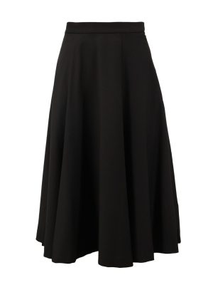 A.SHIMUS Black High-Waist Midi Skirt
