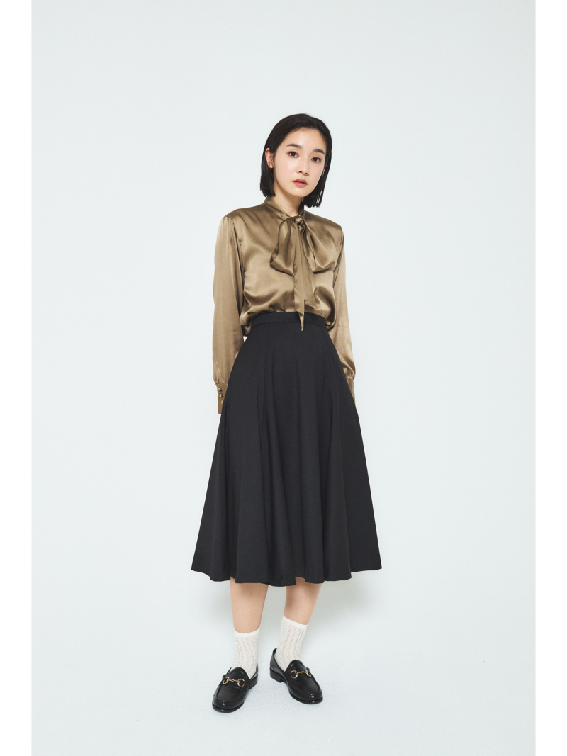 A.SHIMUS Black High-Waist Midi Skirt - Image 2