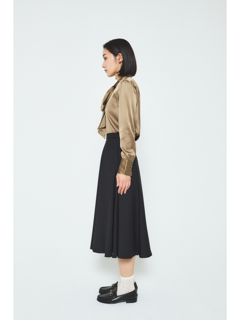 A.SHIMUS Black High-Waist Midi Skirt - Image 3