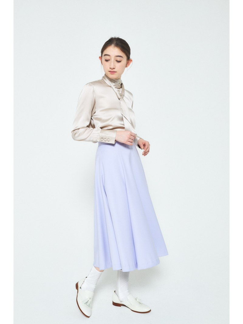 A.SHIMUS Lilac High-Waist Midi Skirt - Image 2