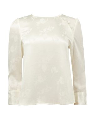 A.SHIMUS Off-White Floral Print Blouse