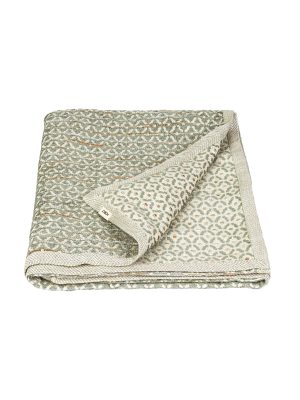 JORO Jacquard Throw - Leaf Green