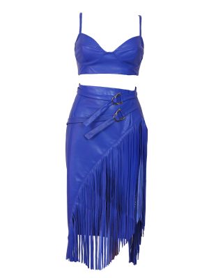 Sedlackova Purple Leather Skirt