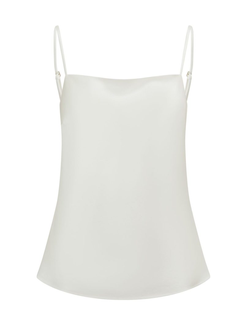 Me Esse White Sleeveless Top